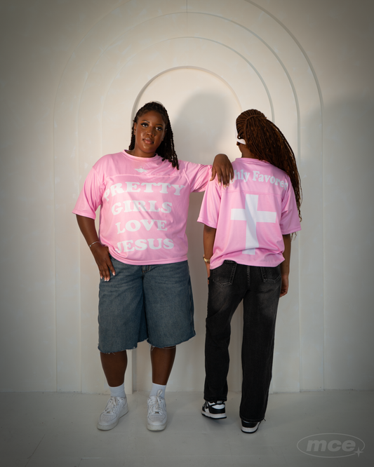 Pretty Girls Love Jesus Jersey - PINK