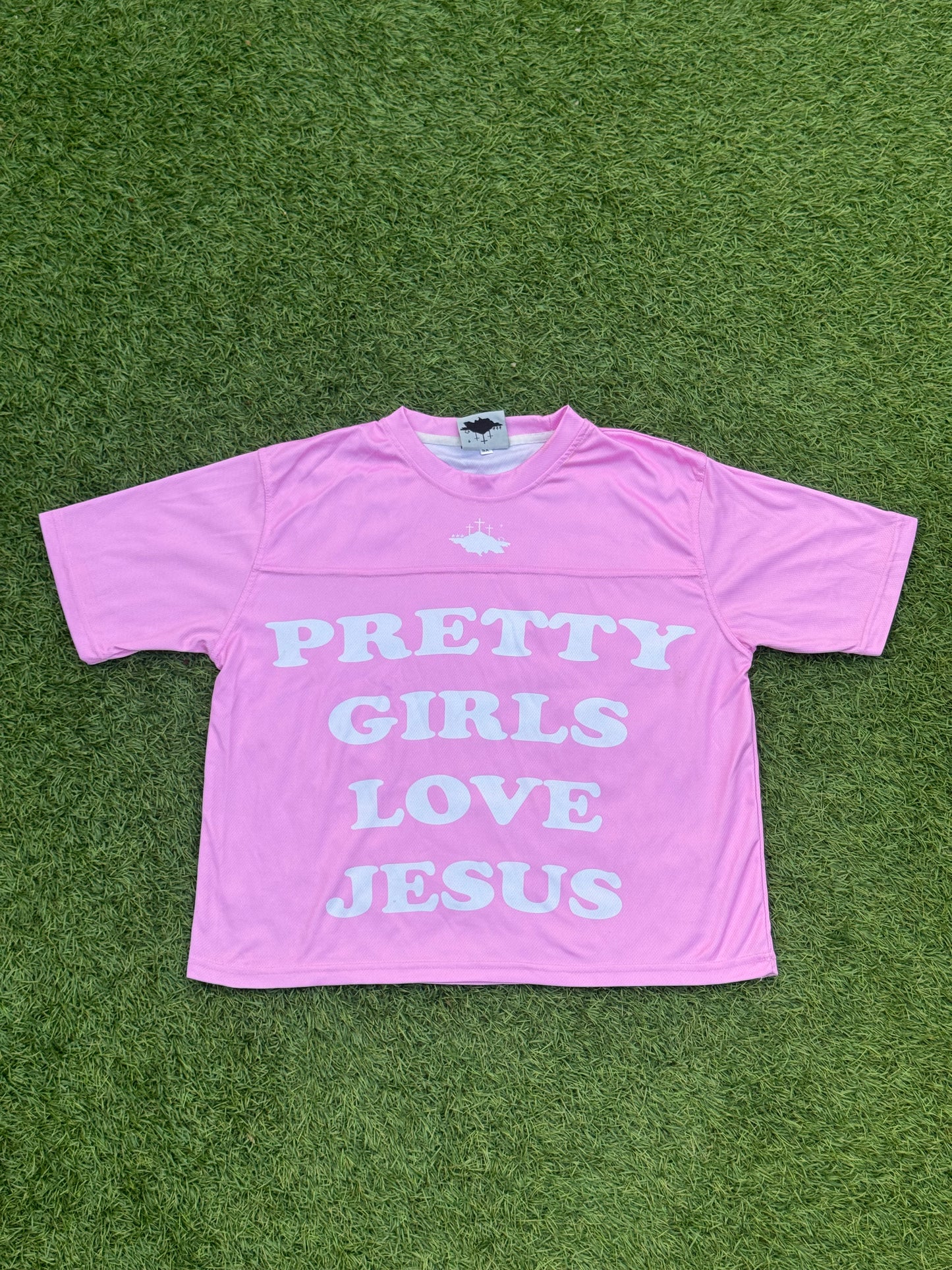 Pretty Girls Love Jesus Jersey - PINK