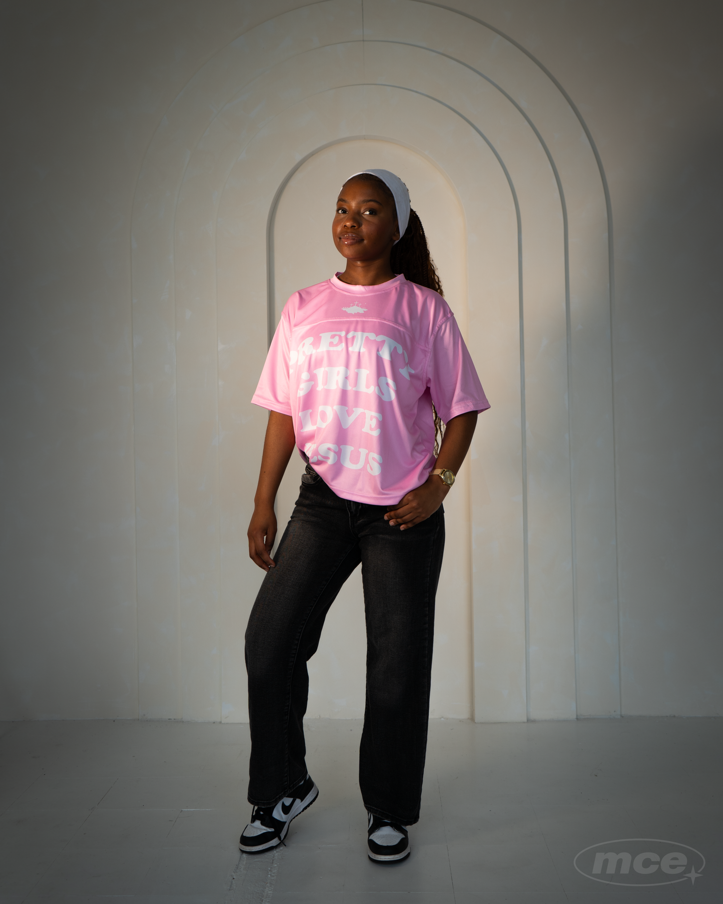 Pretty Girls Love Jesus Jersey - PINK