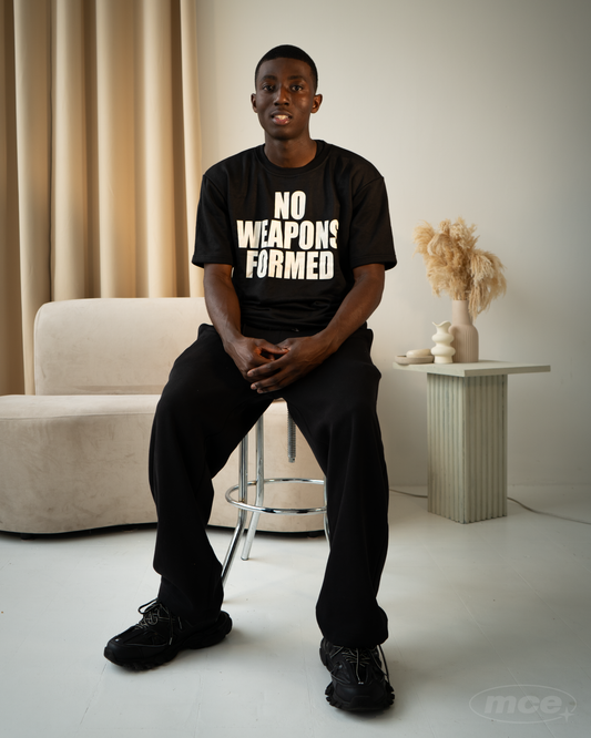 No Weapons Formed Tee - BLACK