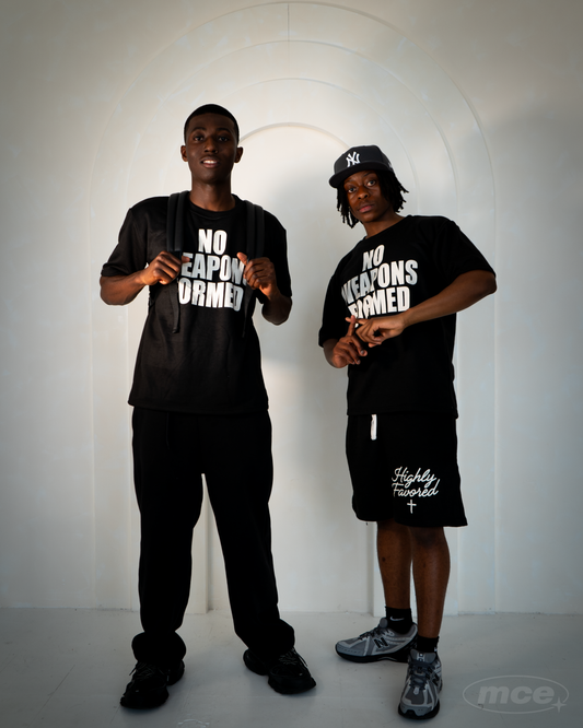 No Weapons Formed Tee - BLACK
